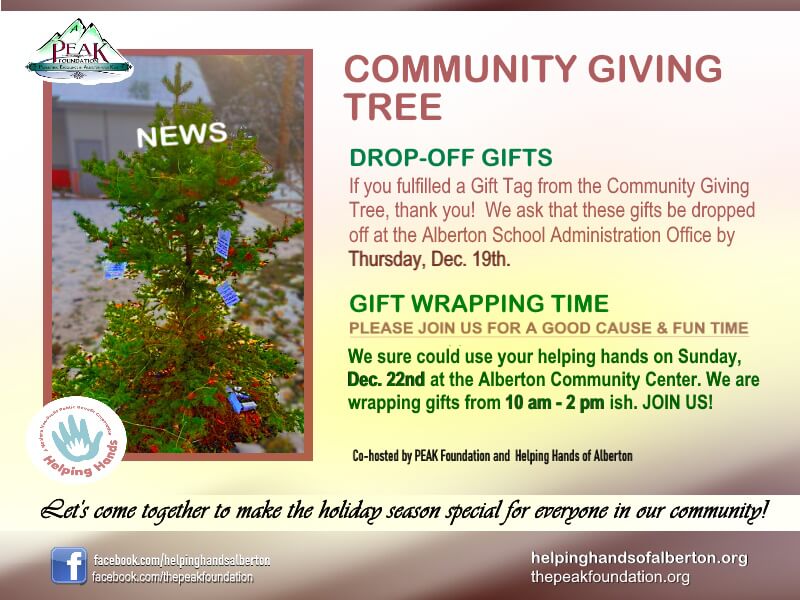 Helping Hands of Alberton Montana Winter Festival Info